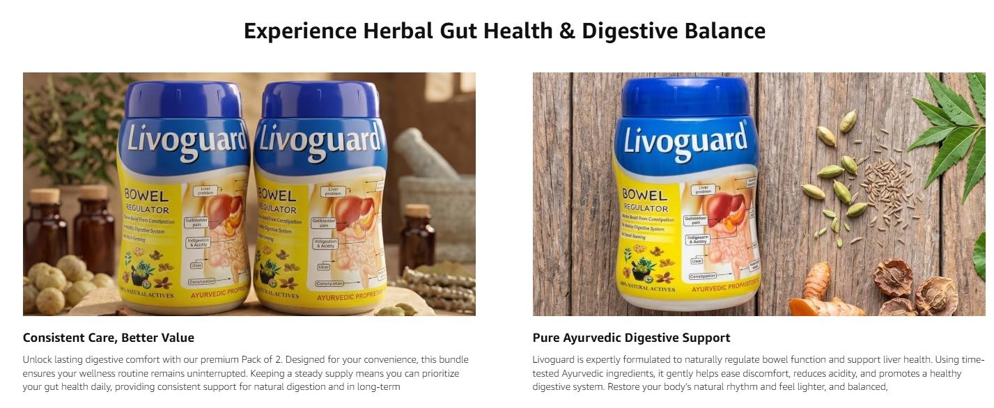 Livo Guard Ayurvedic Liver Support & Detox Supplement – 100g (1 Pack) | Promotes Healthy Digestion & Metabolism - Image 2