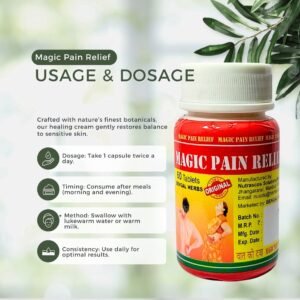 Magic Pain Relief Tablet- 60 Tablets | Pack of 2 - Image 3
